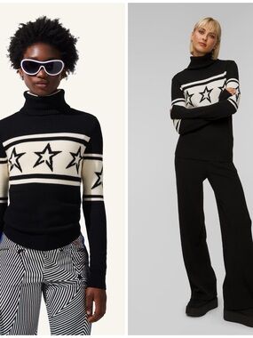 NWT Perfect Moment Chopper Merino Wool Turtleneck Sweater Ski Size Women’s S